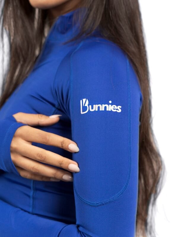 Quarter Zipper Sculpt Top in Royal Blue