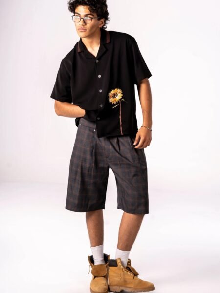 Quad-pleated Shorts