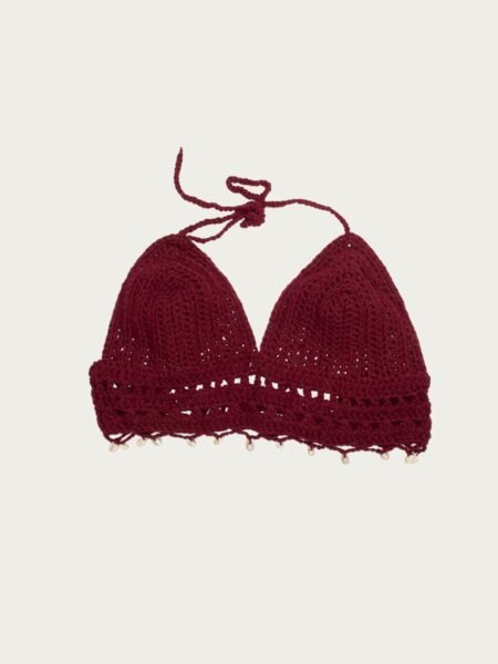Burgundy Shellz Top