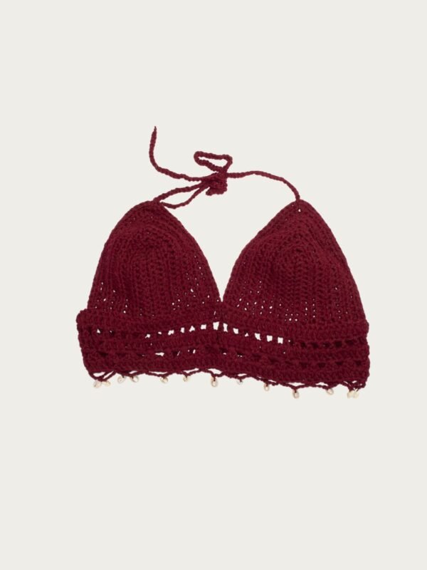 Burgundy Shellz Top