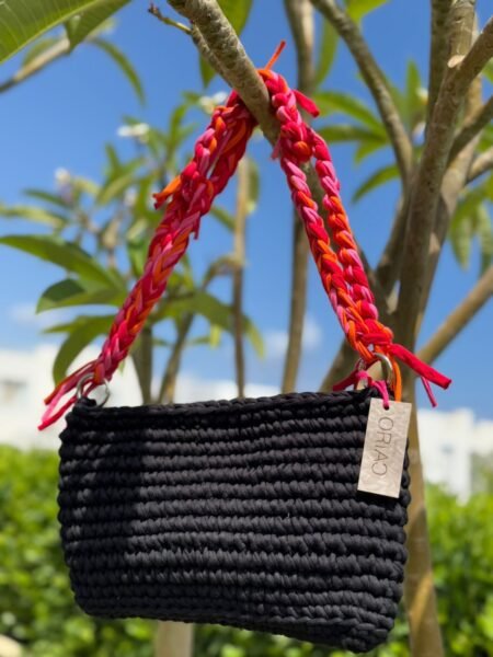 Colorful Strap Shoulder Bag