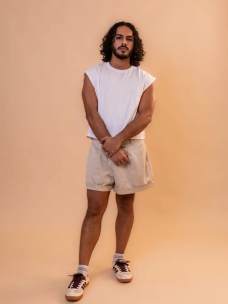 Boxy Tank Top in White