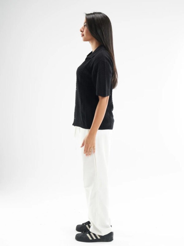 Black Shirt Knitted