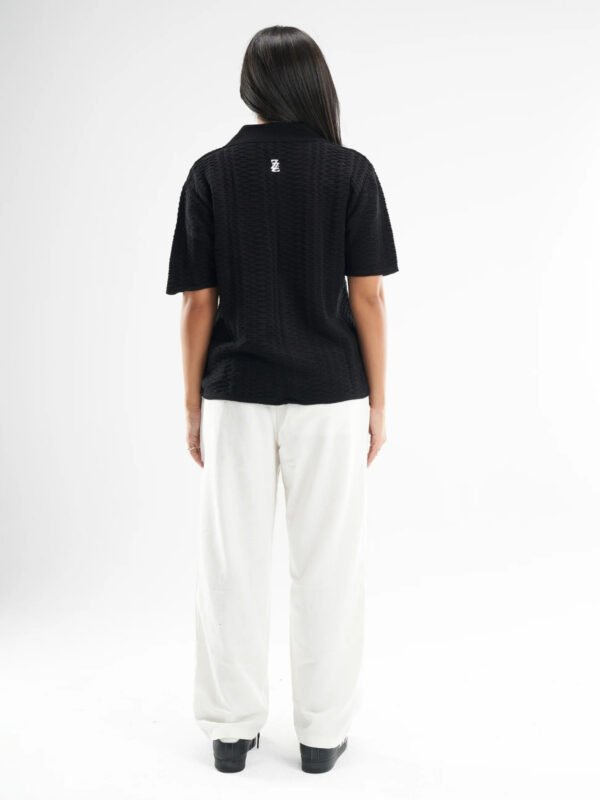 Black Shirt Knitted