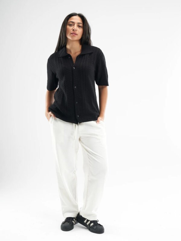 Black Shirt Knitted