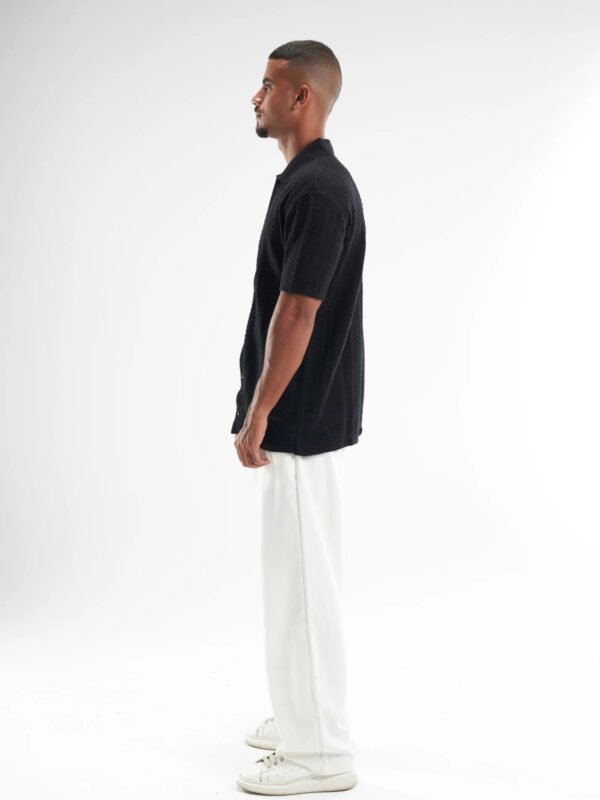 Black Shirt Knitted
