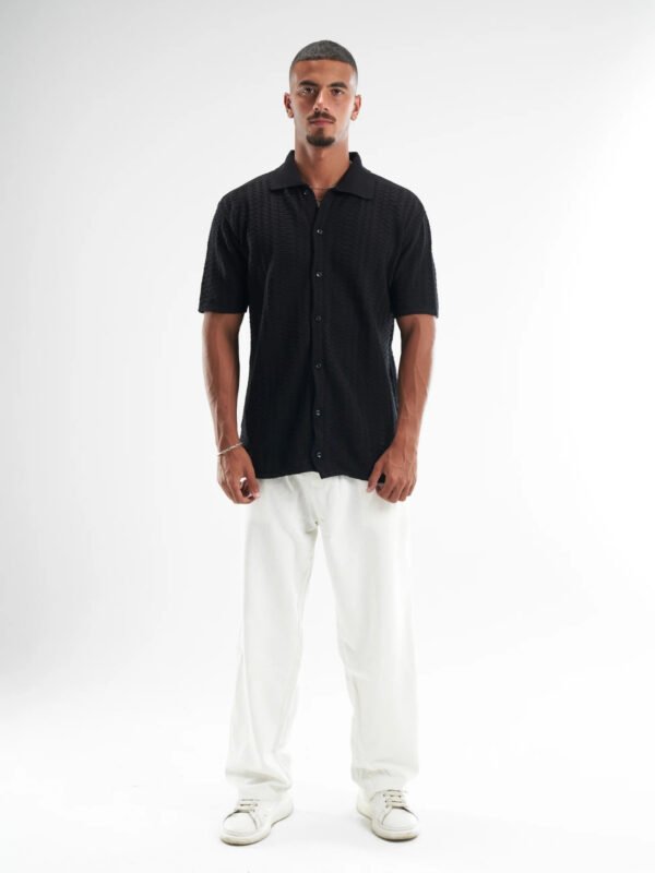 Black Shirt Knitted