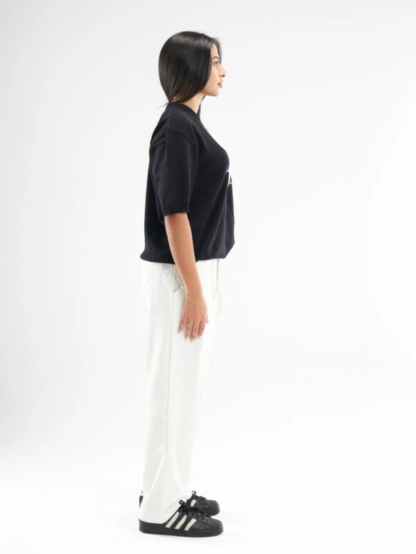 Black Born A Star Round Knitted