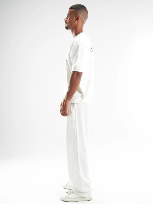 White Born A Star Round Knitted