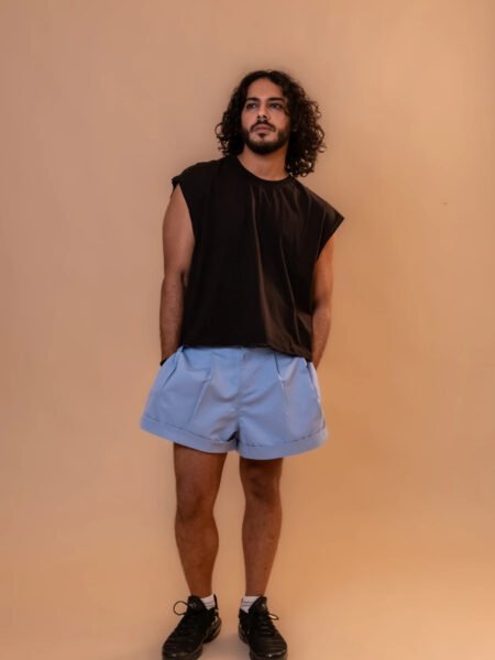 Boxy Tank Top in Black