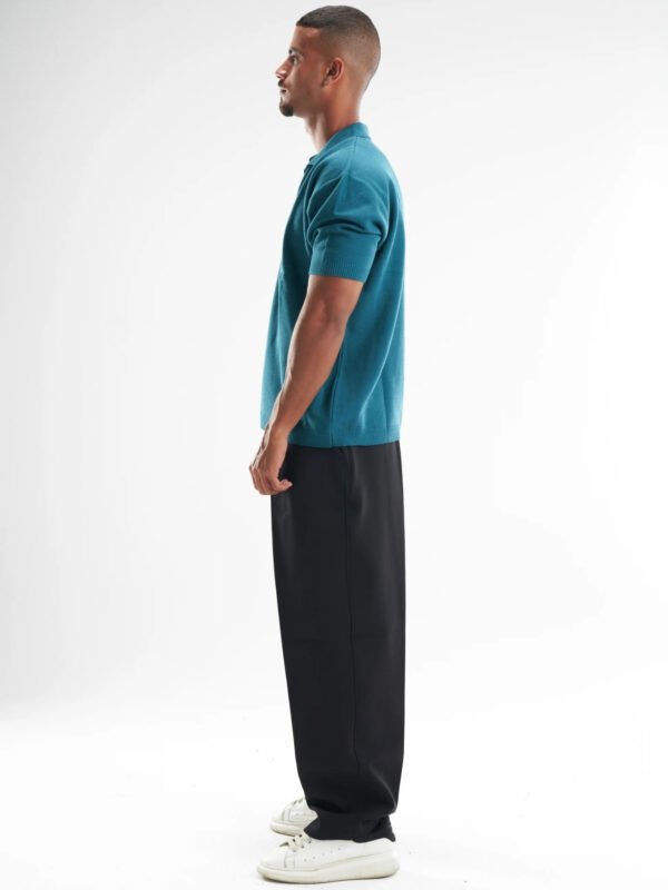 Turquoise Polo Knitted