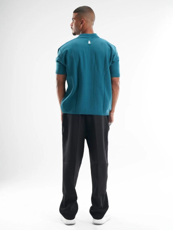 Turquoise Polo Knitted