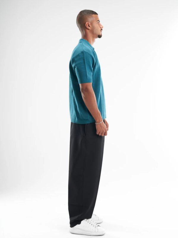 Turquoise Polo Knitted