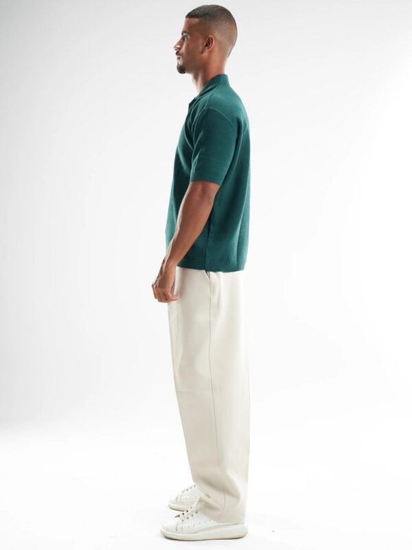 Olive Polo Knitted