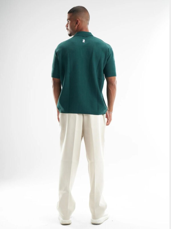 Olive Polo Knitted