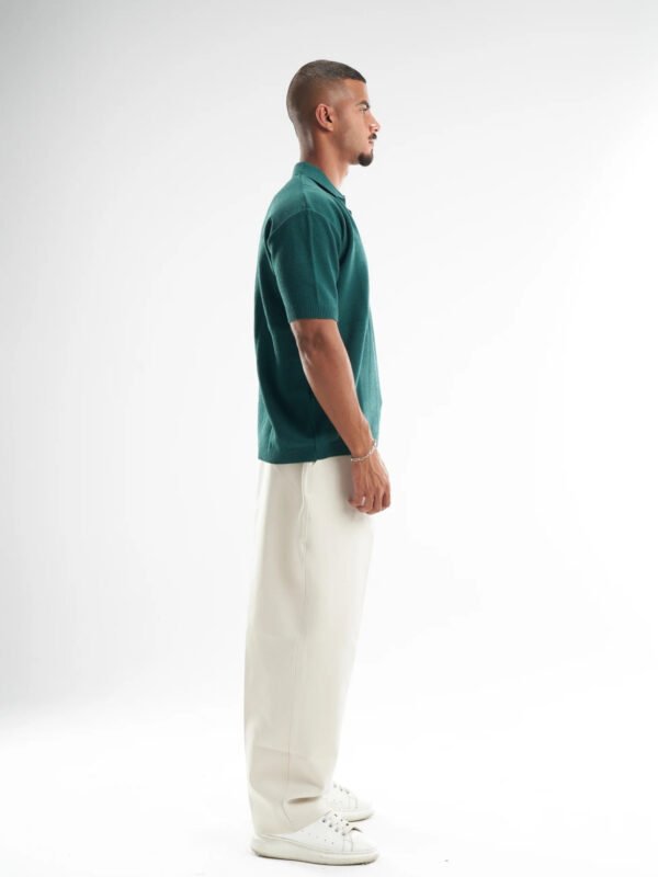 Olive Polo Knitted