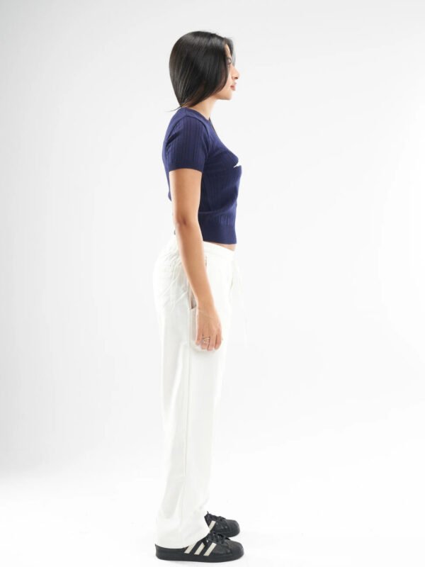 Mauve Star Cropped Knitted