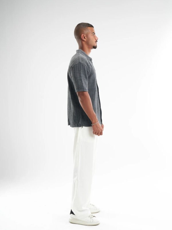 Grey Shirt Knitted