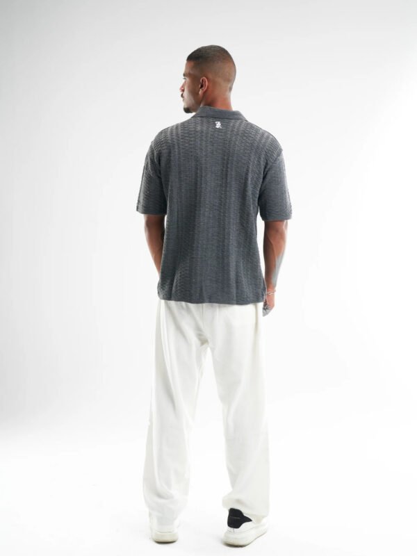 Grey Shirt Knitted