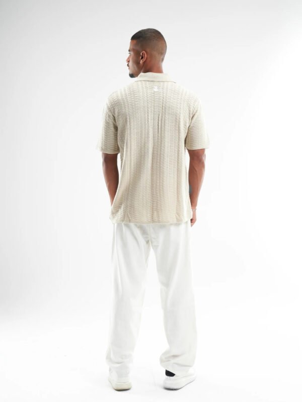 Creamy Shirt Knitted