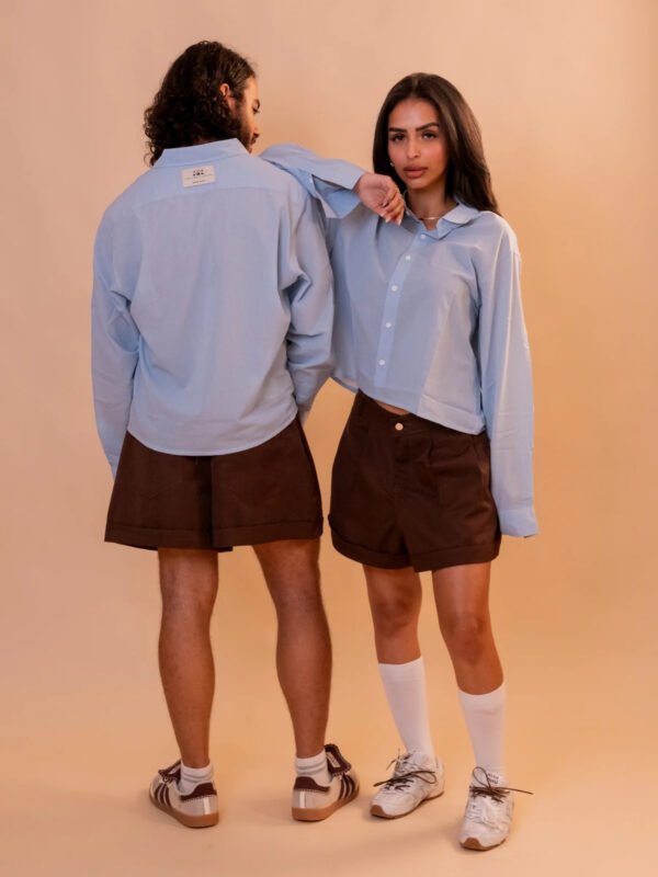 Boxer Pleated Shorts in Brown